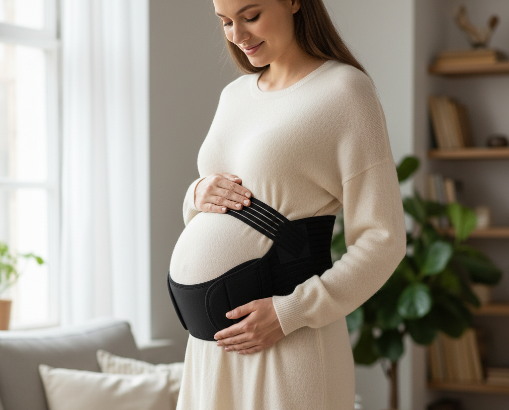 Ceinture de grossesse respirante et discrète pour femme enceinte